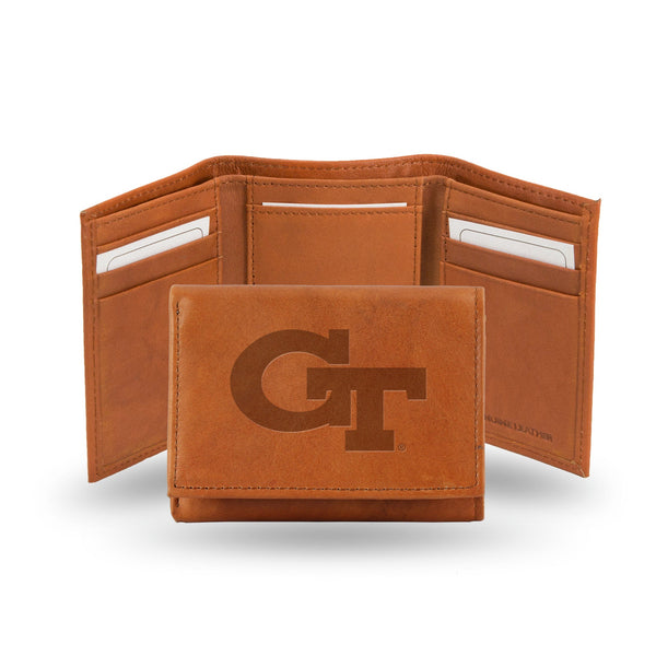 '-STR Tri-Fold (Pecan Cowhide)-True Sports Fan