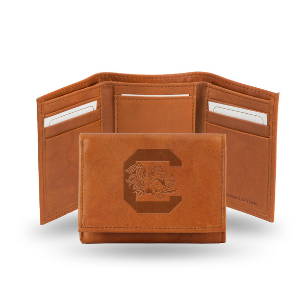 '-STR Tri-Fold (Pecan Cowhide)-True Sports Fan