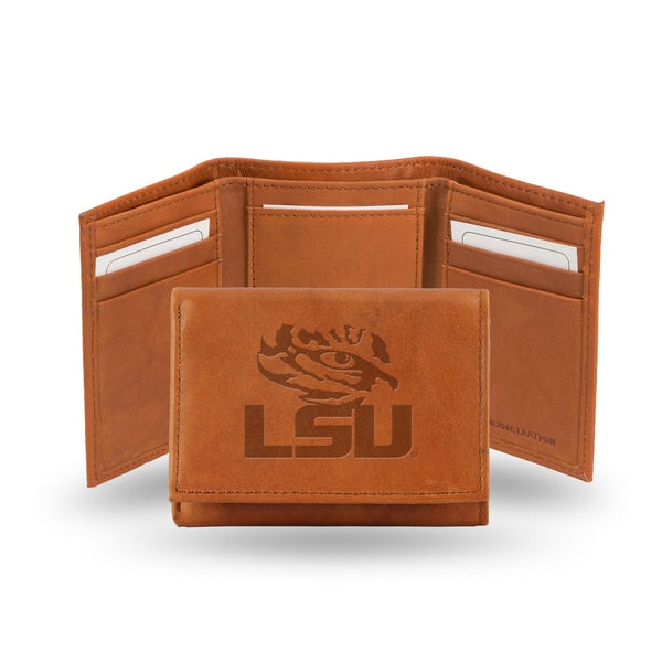 '-STR Tri-Fold (Pecan Cowhide)-True Sports Fan