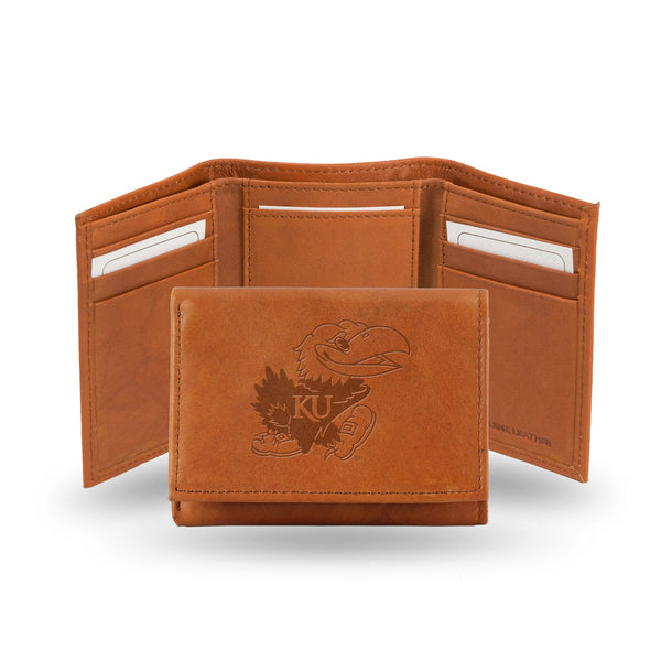 '-STR Tri-Fold (Pecan Cowhide)-True Sports Fan