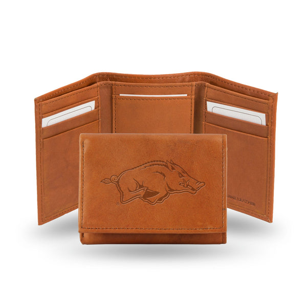 '-STR Tri-Fold (Pecan Cowhide)-True Sports Fan