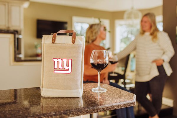 NEW YORK GIANTS - PINOT JUTE 2 BOTTLE INSULATED WINE BAG