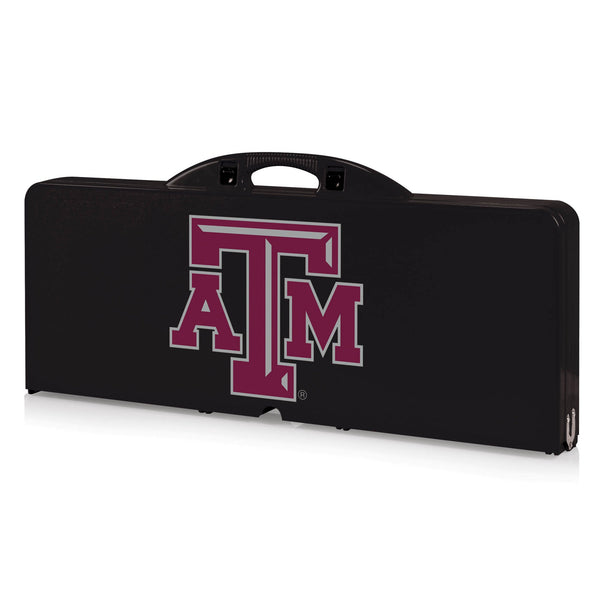 TEXAS A&M AGGIES - PICNIC TABLE PORTABLE FOLDING TABLE WITH SEATS