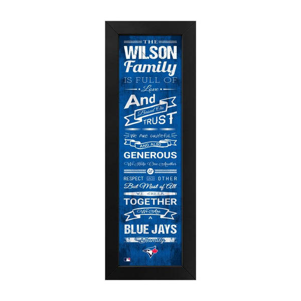 Toronto Blue Jays Custom Print Family Cheer Wall Art