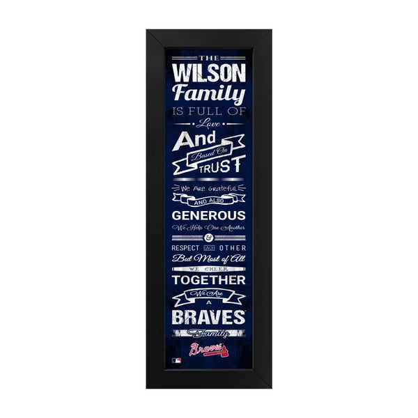 Atlanta Braves Custom Print Family Cheer Wall Art