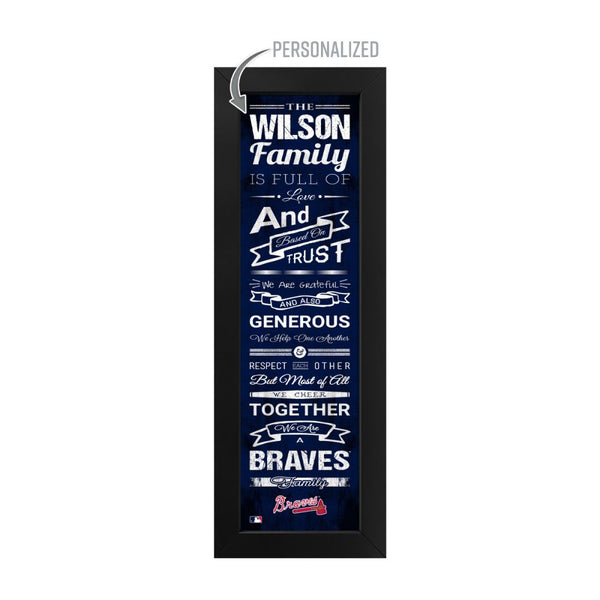 Atlanta Braves Custom Print Family Cheer Wall Art