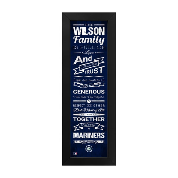 Seattle Mariners Custom Print Family Cheer Wall Art