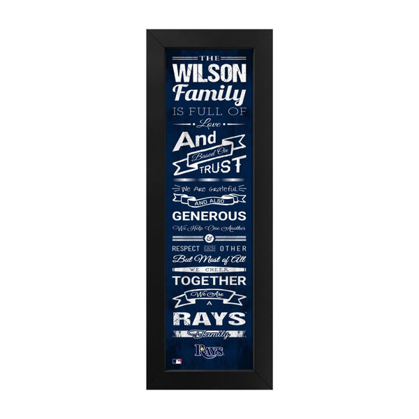 Tampa Bay Rays Custom Print Family Cheer Wall Art