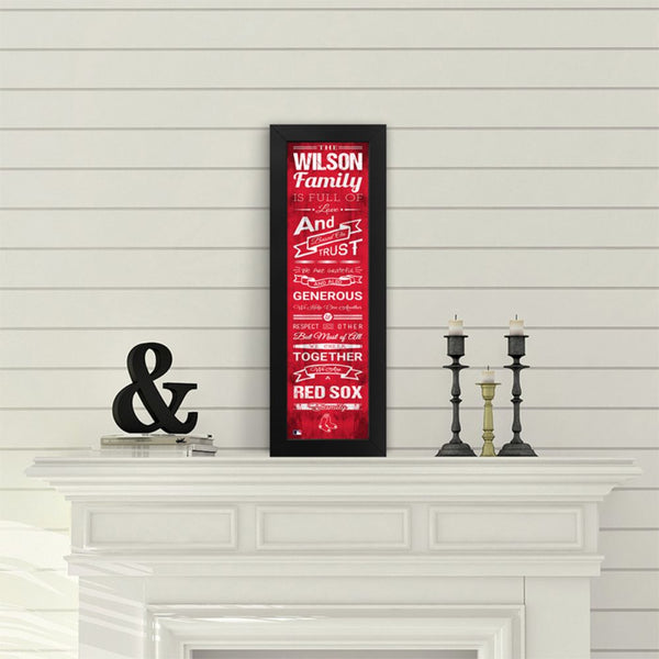 Boston Red Sox Custom Print Family Cheer Wall Art