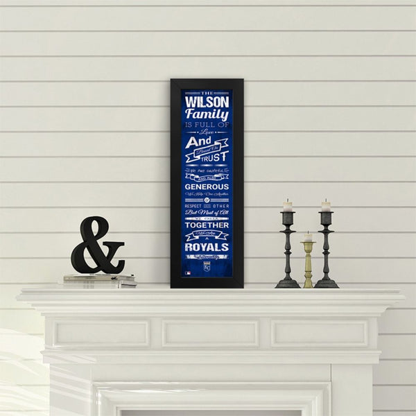 Kansas City Royals Custom Print Family Cheer Wall Art