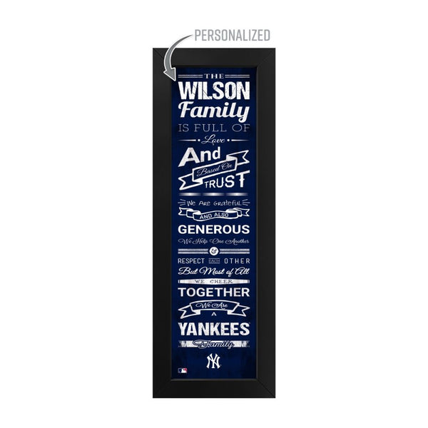 New York Yankees Custom Print Family Cheer Wall Art