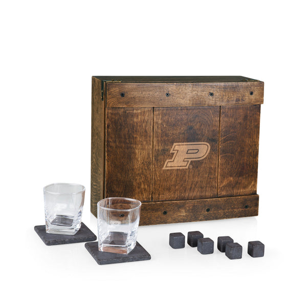 PURDUE BOILERMAKERS - WHISKEY BOX GIFT SET