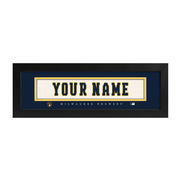 Milwaukee Brewers Custom Print Name Plate