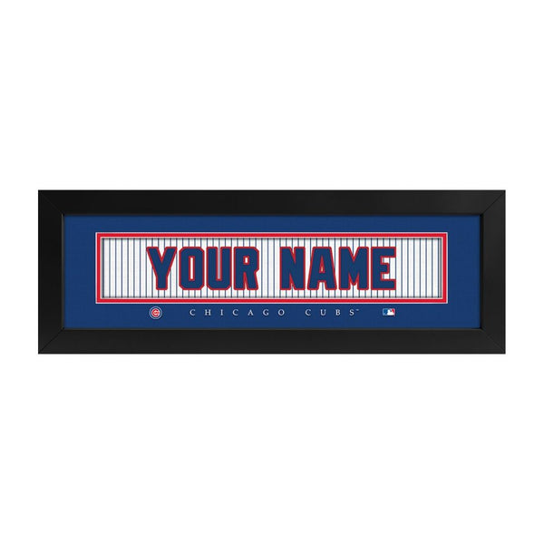 Chicago Cubs Custom Print Name Plate