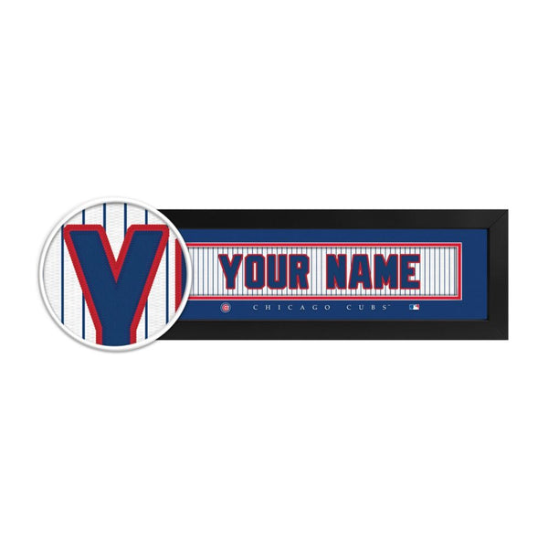 Chicago Cubs Custom Print Name Plate