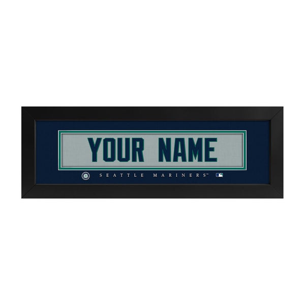 Seattle Mariners Custom Print Name Plate