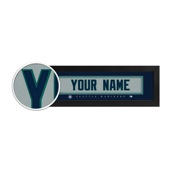 Seattle Mariners Custom Print Name Plate