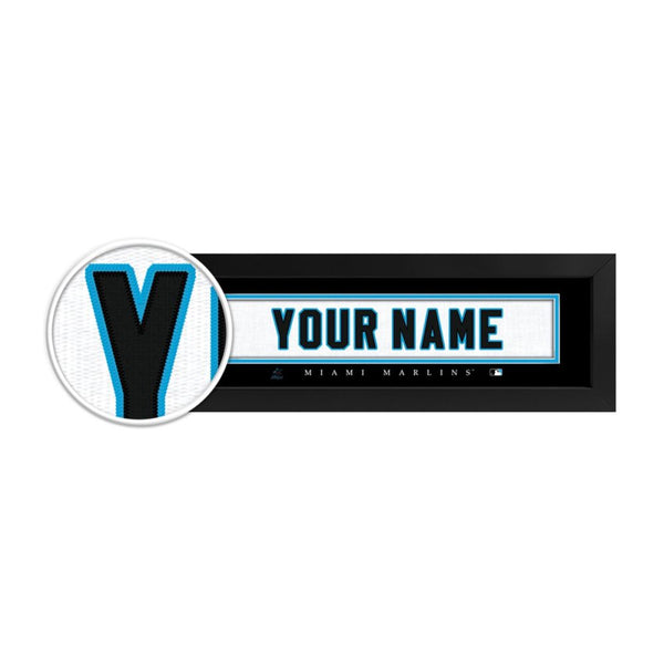 Miami Marlins Custom Print Name Plate