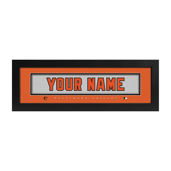 Baltimore Orioles Custom Print Name Plate