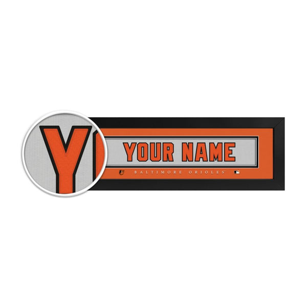 Baltimore Orioles Custom Print Name Plate