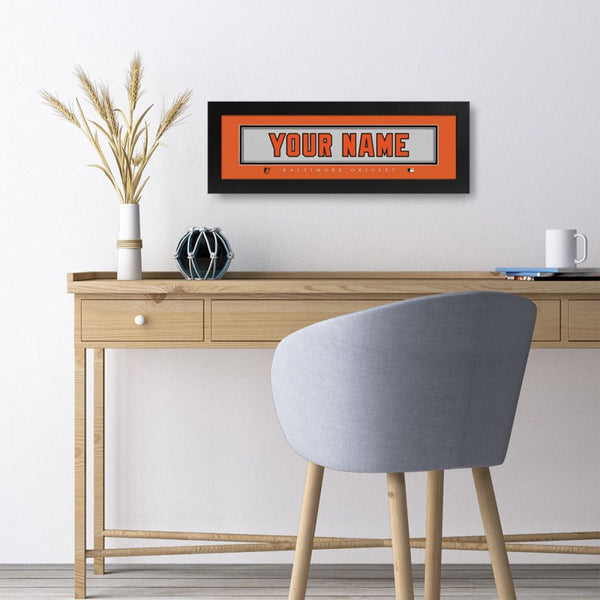 Baltimore Orioles Custom Print Name Plate