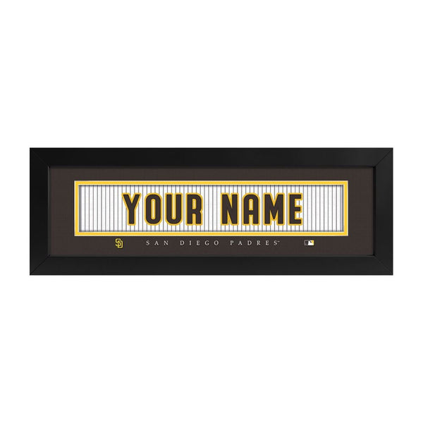 San Diego Padres Custom Print Name Plate