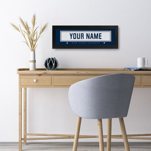 New York Yankees Custom Print Name Plate