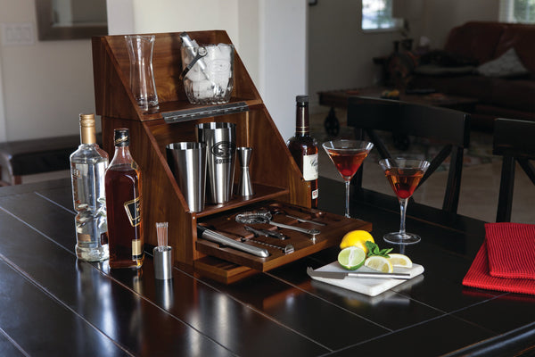 SAN FRANCISCO 49ERS - MADISON ACACIA TABLETOP BAR SET