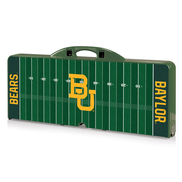 FOOTBALL FIELD - BAYLOR BEARS - PICNIC TABLE PORTABLE FOLDING TABLE WITH SEATS