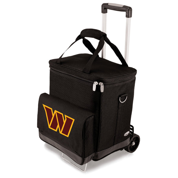 WASHINGTON COMMANDERS - CELLAR 6-BOTTLE WINE CARRIER & COOLER TOTE WITH TROLLEY