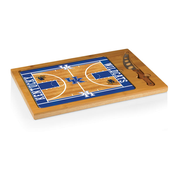 KENTUCKY WILDCATS - ICON GLASS TOP CUTTING BOARD & KNIFE SET