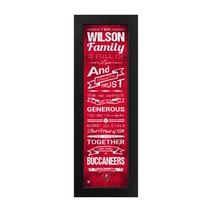 Tampa Bay Buccaneers Custom Print Family Cheer Wall Art