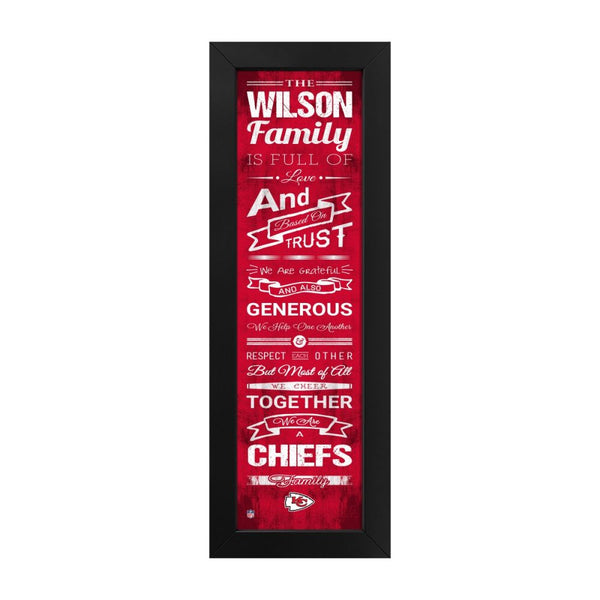 Kansas City Chiefs Custom Print Family Cheer Wall Art