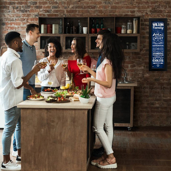 Indianapolis Colts Custom Print Family Cheer Wall Art