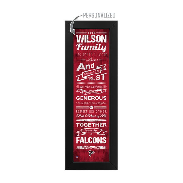 Atlanta Falcons Custom Print Family Cheer Wall Art