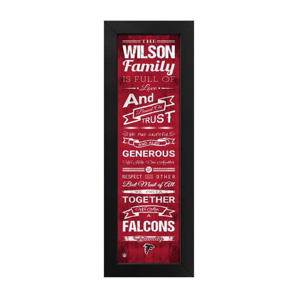 Atlanta Falcons Custom Print Family Cheer Wall Art