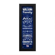 New York Giants Custom Print Family Cheer Wall Art