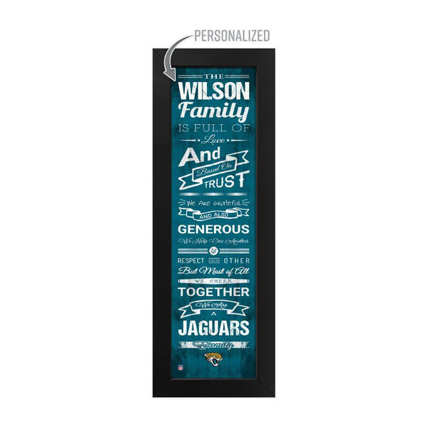 Jacksonville Jaguars Custom Print Family Cheer Wall Art