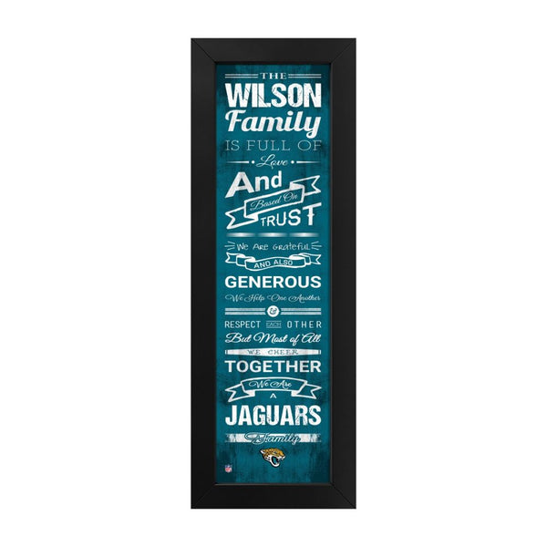 Jacksonville Jaguars Custom Print Family Cheer Wall Art