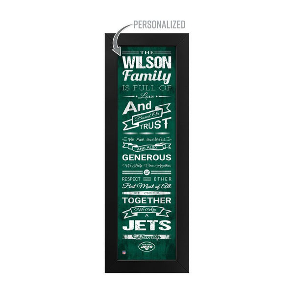 New York Jets Custom Print Family Cheer Wall Art