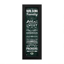 Green Bay Packers Custom Print Family Cheer Wall Art