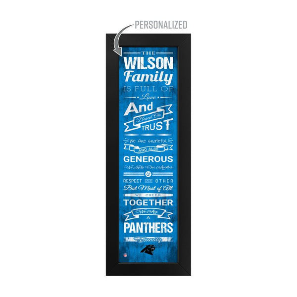 Carolina Panthers Custom Print Family Cheer Wall Art