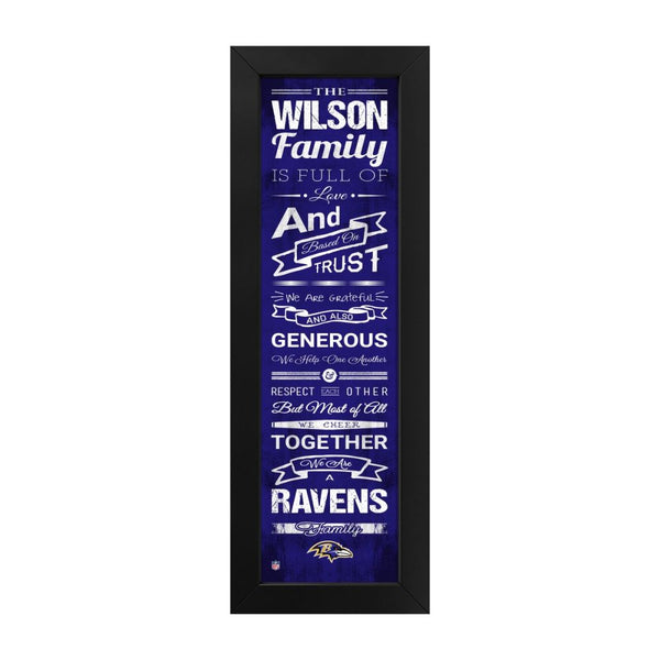 Baltimore Ravens Custom Print Family Cheer Wall Art