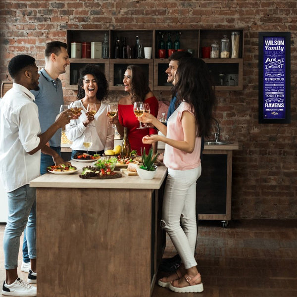 Baltimore Ravens Custom Print Family Cheer Wall Art