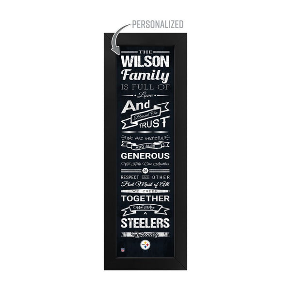 Pittsburgh Steelers Custom Print Family Cheer Wall Art