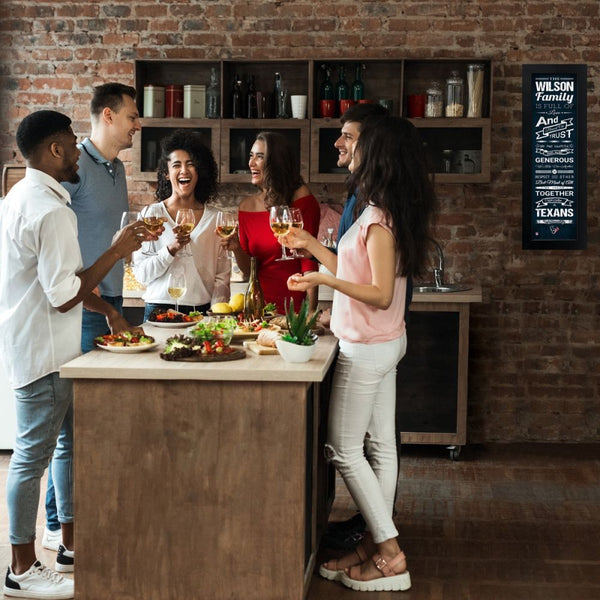 Houston Texans Custom Print Family Cheer Wall Art