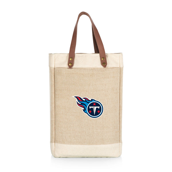 TENNESSEE TITANS - PINOT JUTE 2 BOTTLE INSULATED WINE BAG