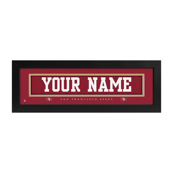 San Francisco 49ers Custom Print Name Plate