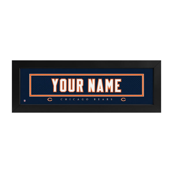 Chicago Bears Custom Print Name Plate