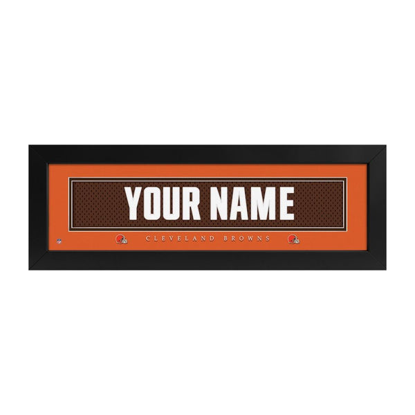 Cleveland Browns Custom Print Name Plate